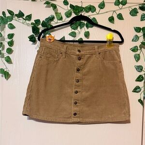 Arizona Jean Company Tan Corduroy Mini Skirt